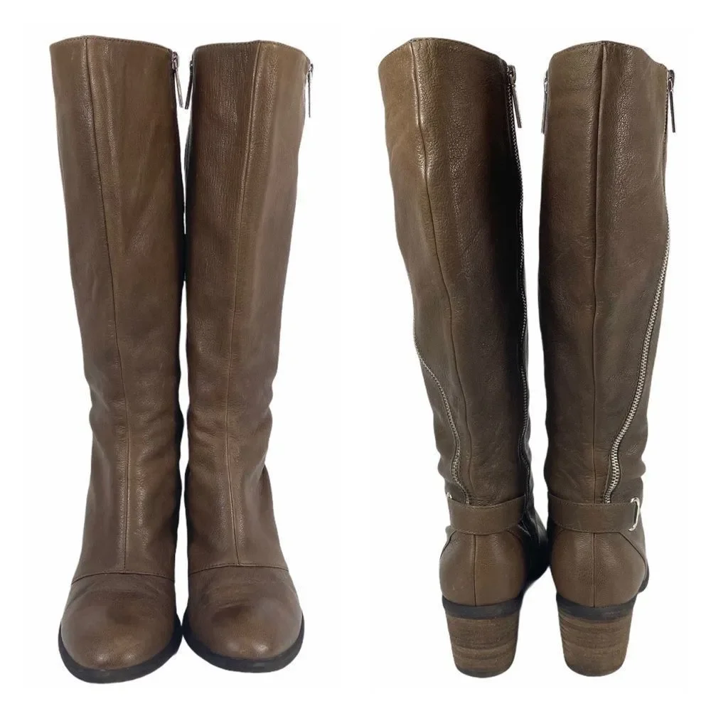 Donald J Pliner Tall pebbled leather 'Dalee' Boot - Picture 9 of 16